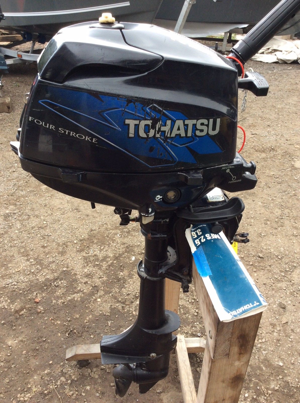 Tohatsu 3.5hp four stroke short shaft !SOLD! Ash Marine