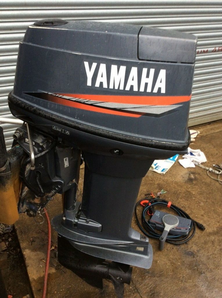 SOLD !! YAMAHA 40HP LONG SHAFT 2 STROKE PTT OUTBOARD BOAT ENGINE - Image 2