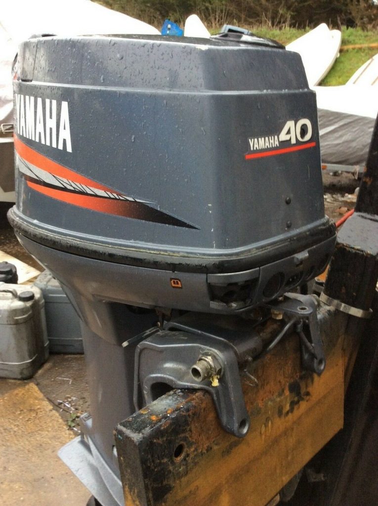 SOLD !! YAMAHA 40HP LONG SHAFT 2 STROKE PTT OUTBOARD BOAT ENGINE - Image 3