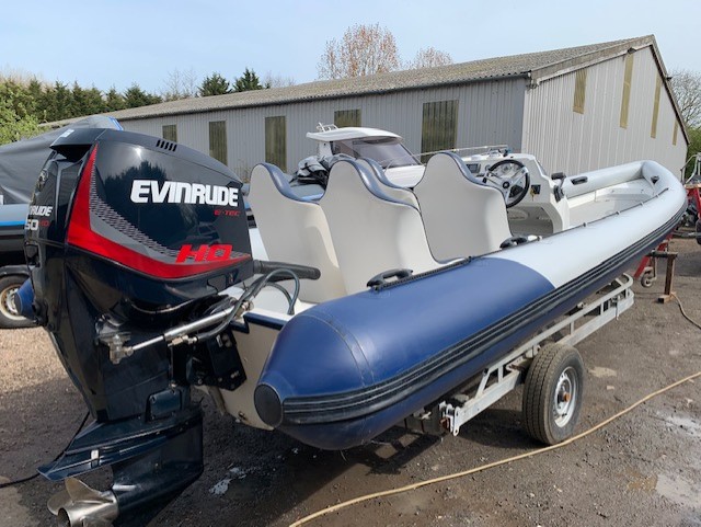 Phamton Evolution Sports Rib with Evinrude Etec 250HP SOLD