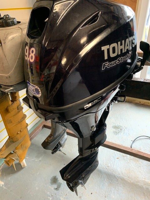 Tohatsu MFS9.8 Short shaft manual start boat Outboard SOLD