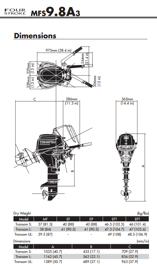 Tohatsu MFS9.8 Short shaft manual start boat Outboard SOLD - Image 7