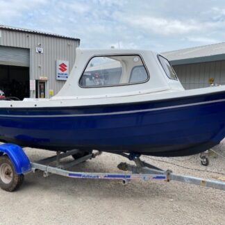 Orkney 440 cuddy fishing boat with Mercury 15hp and trailer SOLD