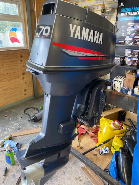SOLD Yamaha 70hp BETOL 2/stroke Long shaft electric start power trim and tilt. - Image 8