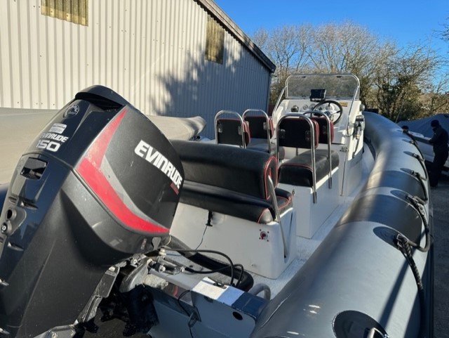 RING 21 (6.5) RIB EVINRUDE ETEC 150 AND TRAILER SOLD - Image 4