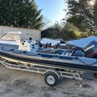 RING 21 (6.5) RIB EVINRUDE ETEC 150 AND TRAILER SOLD
