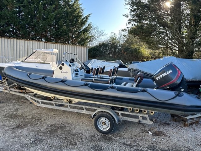RING 21 (6.5) RIB EVINRUDE ETEC 150 AND TRAILER SOLD