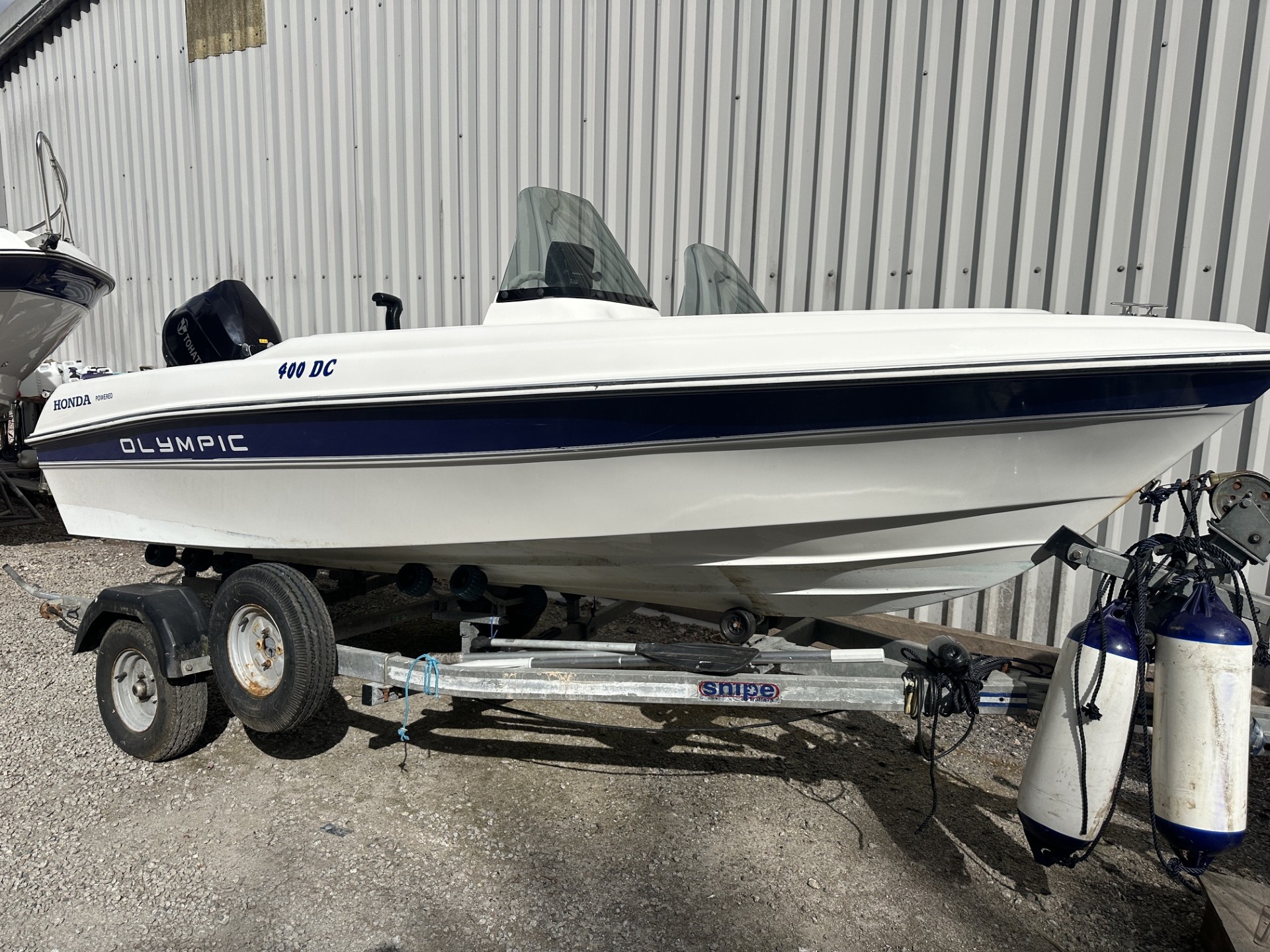 Olympic 400DC with 2023 Tohatsu 30hp 20hrs